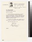 Letter from JFK to Joseph Steelman, October 6, 1960
